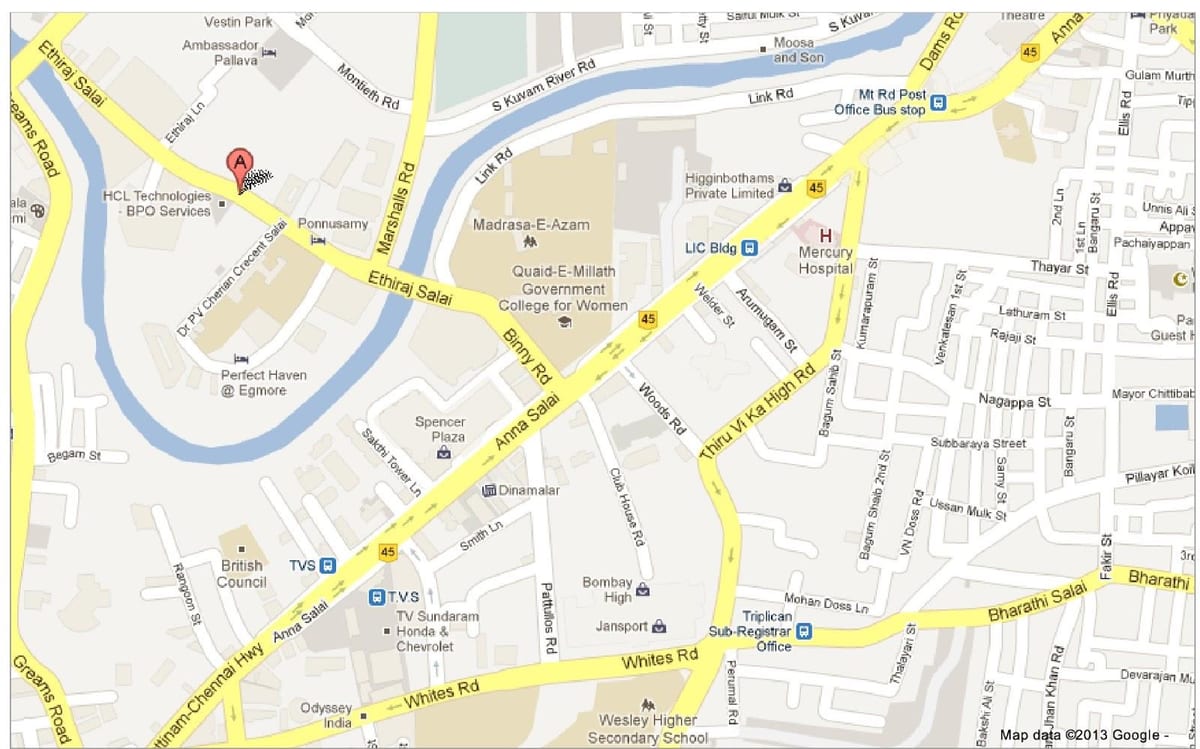 Anna Salai Chennai kart