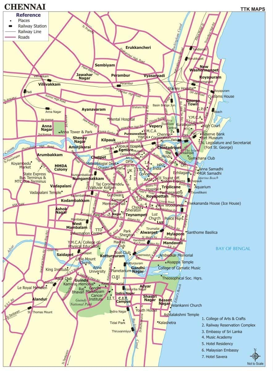 veikartet i Chennai
