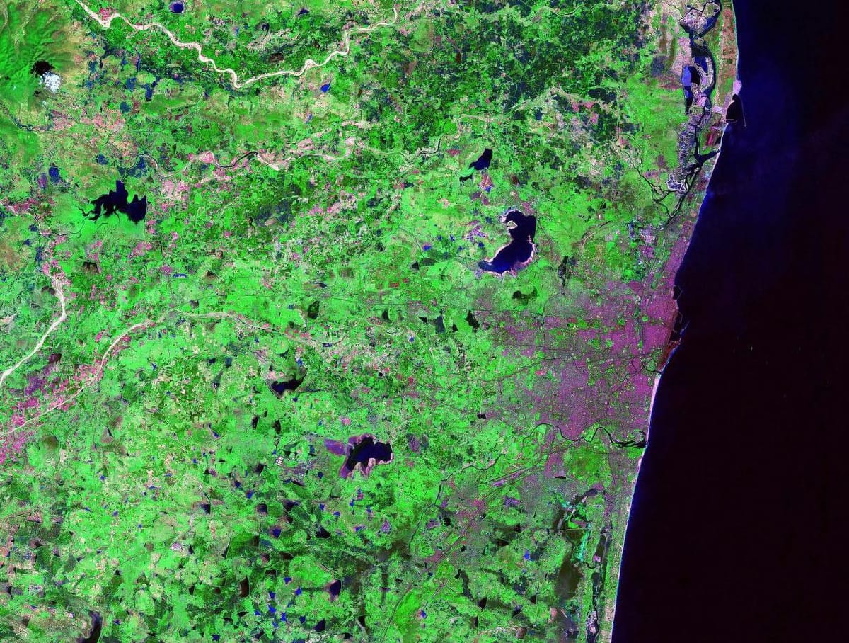 satellitt kart over Chennai