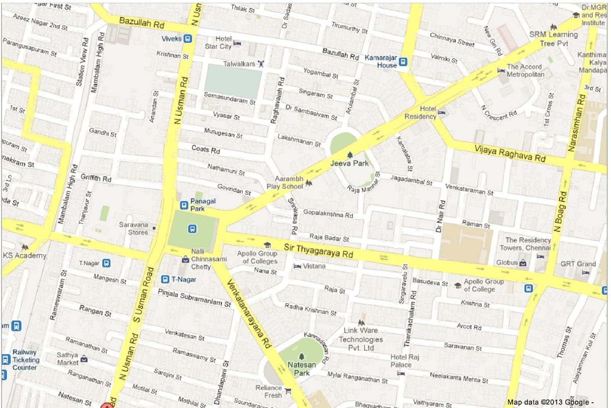kart av Chennai t Nagar
