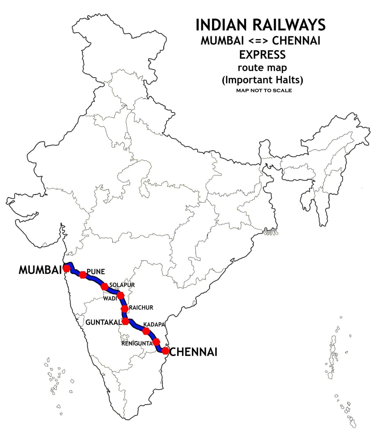 Mumbai til Chennai kart