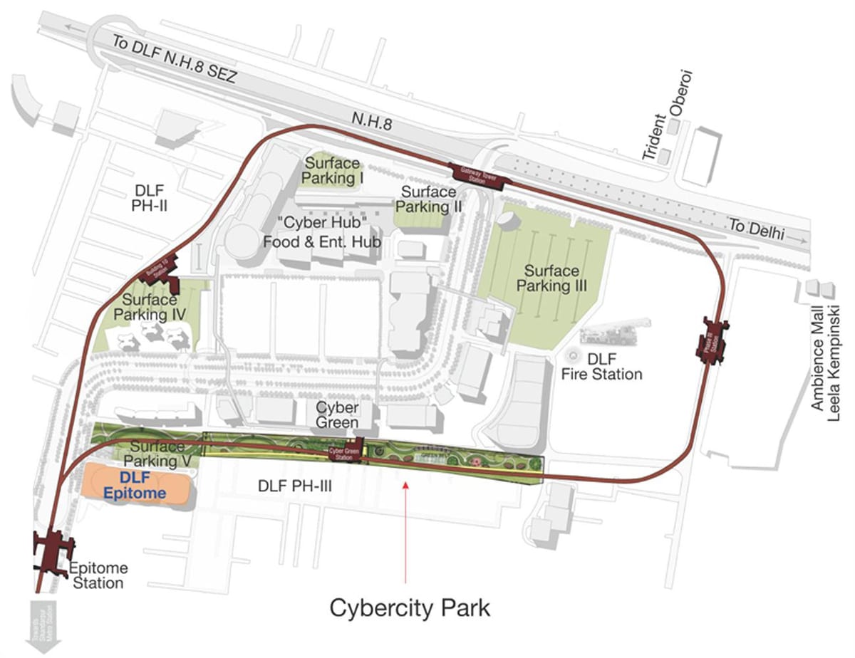 kart over DLF Chennai