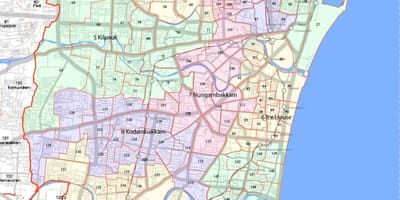 Større Chennai corporation kart