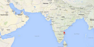 Kart over india Chennai