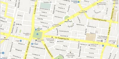 Kart av Chennai t Nagar
