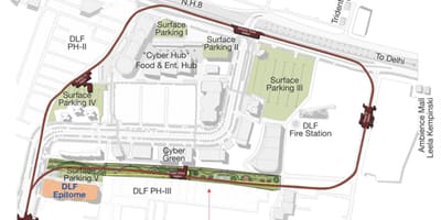 Kart over DLF Chennai