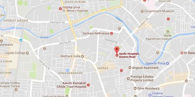 Apollo sykehus Chennai Greams veien kart